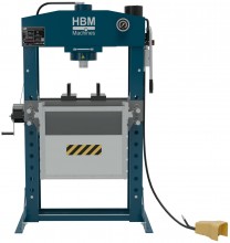 HBM werkplaatspers 75 ton, slag 250 mm, bereik 170-884 mm, 435 kg