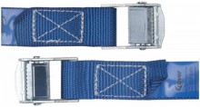 Cover spanband met klemgesp 2,5 m x 25 mm, 2 stuks, blauw, 500 kg
