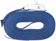Cover spanband met klemgesp 2,5 m x 25 mm, 2 stuks, staal, blauw