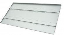 HBM binnenplank voor deluxe dubbele gereedschapskast 91 x 42 cm, koudgewalst staal, grijs