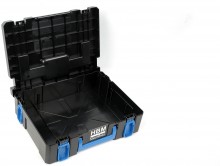 HBM modulaire gereedschapskoffer klein verrijdbaar plastic 40 x 30 x 13 cm leeg 1,5 kg