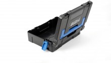HBM modulaire gereedschapskoffer klein verrijdbaar plastic 40 x 30 x 13 cm leeg 1,5 kg