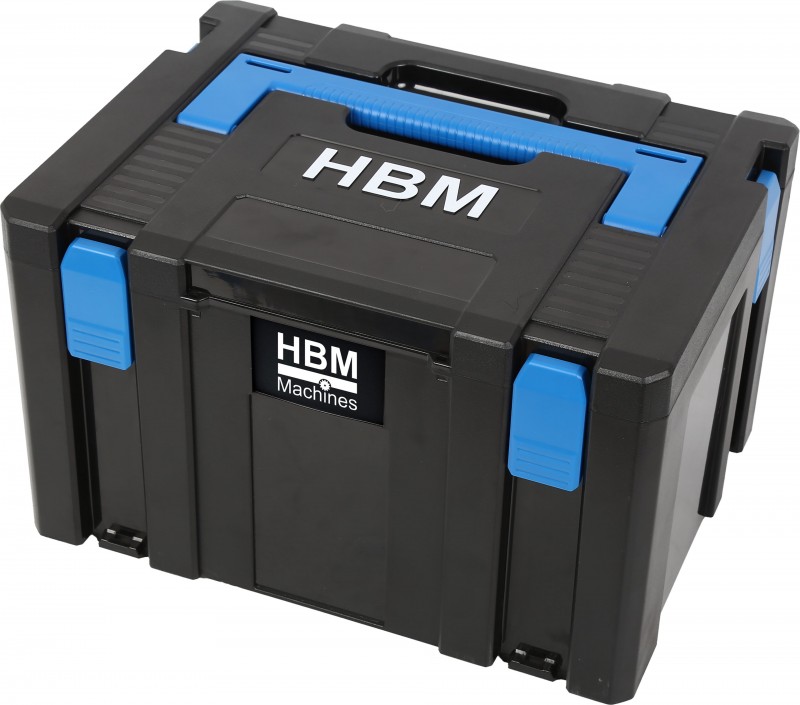 HBM modulaire gereedschapskoffer groot verrijdbaar zwart kunststof 40 x 30 x 25 cm