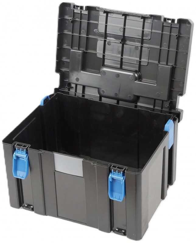 HBM modulaire gereedschapskoffer groot verrijdbaar zwart kunststof 40 x 30 x 25 cm