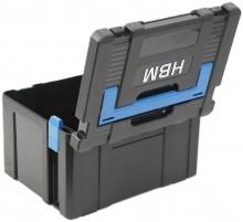 HBM modulaire gereedschapskoffer groot verrijdbaar zwart kunststof 40 x 30 x 25 cm