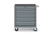 HBM gereedschapswagen 5 laden 62 cm grijs met slot 125 kg
