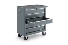 HBM gereedschapswagen 5 laden 62 cm grijs met slot 125 kg
