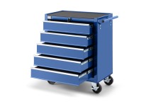 HBM gereedschapswagen 5 laden 62 cm blauw, staal, slot, 125 kg, 4 wielen
