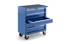 HBM gereedschapswagen 5 laden 62 cm blauw, staal, slot, 125 kg, 4 wielen
