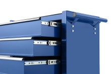 HBM gereedschapswagen 5 laden 62 cm blauw, staal, slot, 125 kg, 4 wielen
