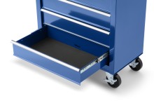 HBM gereedschapswagen 5 laden 62 cm blauw, staal, slot, 125 kg, 4 wielen
