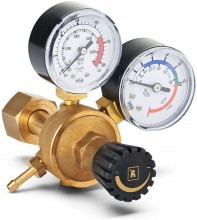 Telwin reduceertoestel met 2 manometers, 12 l/min, 230 bar, G12-draadaansluiting
