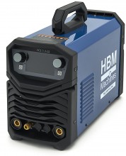 HBM TIG 200P AC/DC lasapparaat 200A 230V pulse display draagbaar MMA TIG aluminium rvs staal IP21S