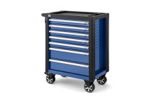 HBM gereedschapswagen blauw 7 laden, 76,5 cm, slot, 4 wielen, max. belasting 190 kg HBM gereedschapswagen blauw 7 laden, 76,5 cm, slot, 4 wielen, max. belasting 190 kg