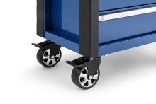 HBM gereedschapswagen blauw 7 laden, 76,5 cm, slot, 4 wielen, max. belasting 190 kg