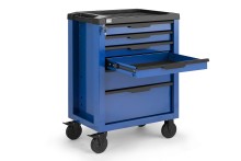 HBM gereedschapswagen 6 laden blauw 70,5 cm met slot, 4 wielen, 170 kg draagvermogen