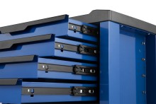 HBM gereedschapswagen 6 laden blauw 70,5 cm met slot, 4 wielen, 170 kg draagvermogen