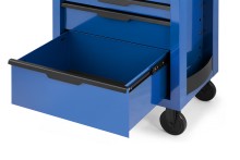HBM gereedschapswagen 6 laden blauw 70,5 cm met slot, 4 wielen, 170 kg draagvermogen