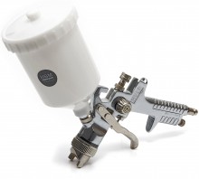 HBM HVLP malersprøjte 600 ml aluminium hvid 0,6 kg