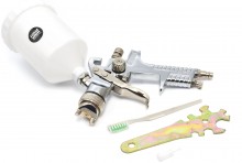 HBM HVLP verfspuit 600 ml aluminium wit 0,6 kg