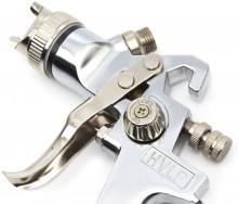 HBM HVLP verfspuit 600 ml aluminium wit 0,6 kg