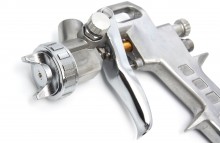 HBM højtryks malersprøjte 600 ml, 6 bar, 1,5 mm, aluminium, sølv.