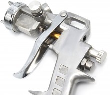 HBM højtryks malersprøjte 600 ml, 6 bar, 1,5 mm, aluminium, sølv.