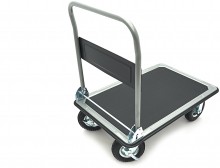 HBM sammenklappelig transportvogn 350 kg sammenklappelig 4 hjul sving og bremse 600 x 900 mm