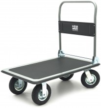 HBM sammenklappelig transportvogn 350 kg sammenklappelig 4 hjul sving og bremse 600 x 900 mm