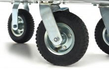 HBM sammenklappelig transportvogn 350 kg sammenklappelig 4 hjul sving og bremse 600 x 900 mm