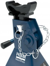 HBM assteunen 2 ton dubbele vergrendeling staal 2 stuks blauw
