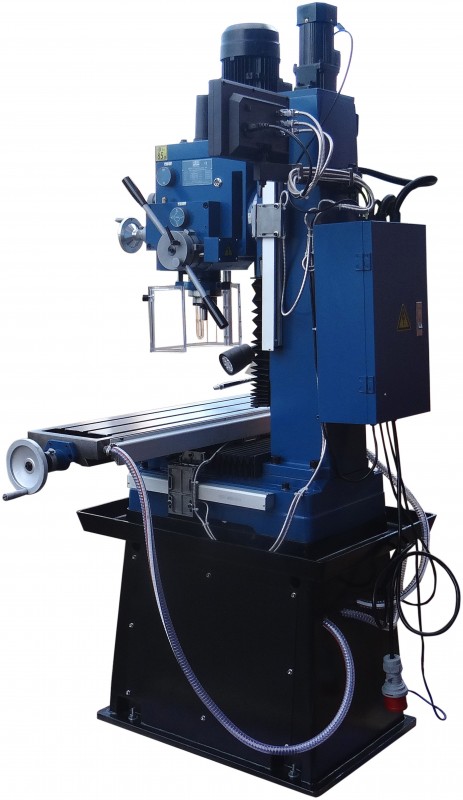 HBM BF 55 freesmachine met grote tafel, 3-assig uitleeskast, koelinstallatie, ISO 30, kantelbaar, 1.500 W, 400 V