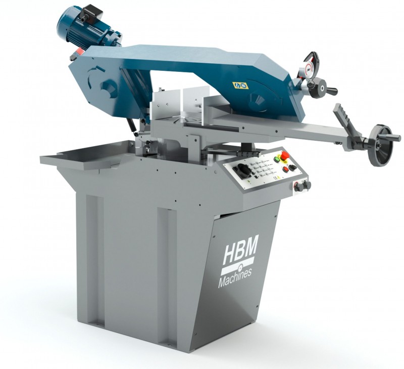 HBM 280NL metaallintzaag 400V, 1500W, zaagsnelheid 45-90 m/min, zaagcapaciteit 170x170 mm
