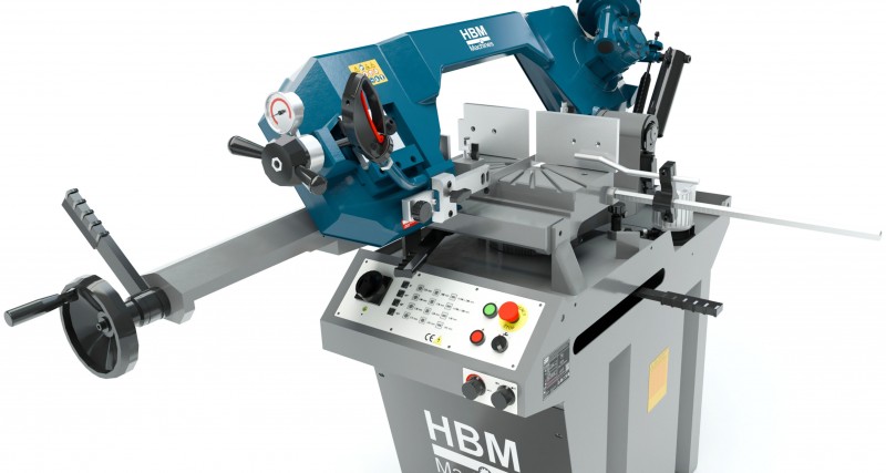 HBM 280NL metaallintzaag 400V, 1500W, zaagsnelheid 45-90 m/min, zaagcapaciteit 170x170 mm
