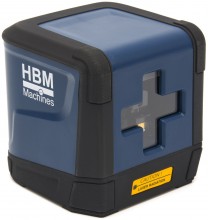 HBM kruislijnlaser met statief, groen, zelfnivellerend, laserklasse 2, IP54, 30 m, 3 mm, AA-batterijen

