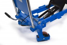 HBM verrijdbare heftafel/werktafel 1000 kg blauw