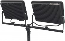 HBM dubbele LED bouwlamp met statief 200W 20.500 lm 5000K IP65 zwart
