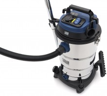 HBM byggestøvsuger våd/tør 1600W 40L 230V med stikkontakt