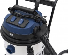 HBM byggestøvsuger våd/tør 2400W 80L 2x1200W F7 40 l/s 20 kPa 32 mm