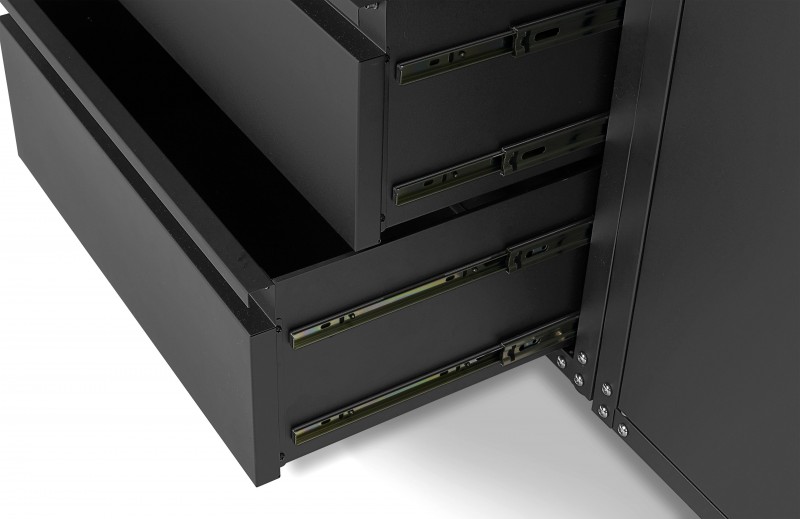 HBM Premium Modulair Werkplaatssysteem 16-Delig Mat Zwart HBM Premium Modulair Werkplaatssysteem 16-Delig Mat Zwart