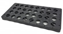 HBM olievaten opvangbak voor 2 vaten, 120 liter, HDPE, 1500 kg, 130 x 66 x 30 cm, geel
