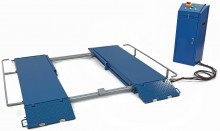 HBM 3 Ton Professionel Elektrisk Autoløftebro Dækbro 400V 2200W 3000 kg 176 cm 45 s