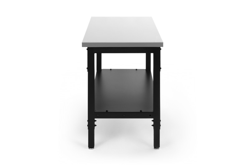 HBM RVS arbejdsbænk 152 cm x 61 cm, højde 91,1 cm, bæreevne 150 kg. HBM RVS arbejdsbænk 152 cm x 61 cm, højde 91,1 cm, bæreevne 150 kg.