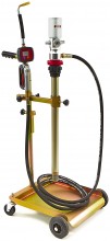 HBM Verrijdbare Olievatpomp voor Vaten, 50-60 liter, 18 l/min, 8 bar, 4 m slang, BSP 1/4, SAE 130, stookolie