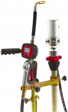 HBM Verrijdbare Olievatpomp voor Vaten, 50-60 liter, 18 l/min, 8 bar, 4 m slang, BSP 1/4, SAE 130, stookolie