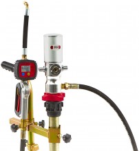 HBM Verrijdbare Olievatpomp voor Vaten, 50-60 liter, 18 l/min, 8 bar, 4 m slang, BSP 1/4, SAE 130, stookolie