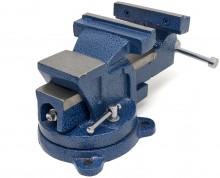 HBM Profi Bankschroef met Draaibaar Onderstel - Maximale Klembreedte 100 mm
