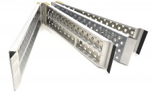 HBM aluminium dubbele oprijplaat inklapbaar 1360 kg 2740 x 355 mm