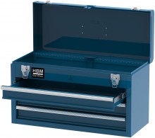 HBM værktøjskasse med 3 skuffer - blå, 52 x 21,8 x 30 cm, bæreevne 25 kg.