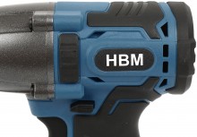 HBM accu slagmoersleutel 20 V 400 Nm met LED verlichting en opbergkoffer